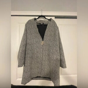 Point Collar DKNY D-Ring Topper Jacket Blazer Size 18